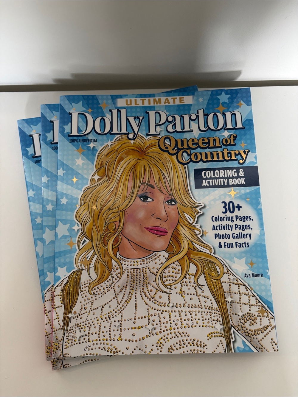 Lot of 3 Ultimate Dolly Parton Queen of Country Coloring Books